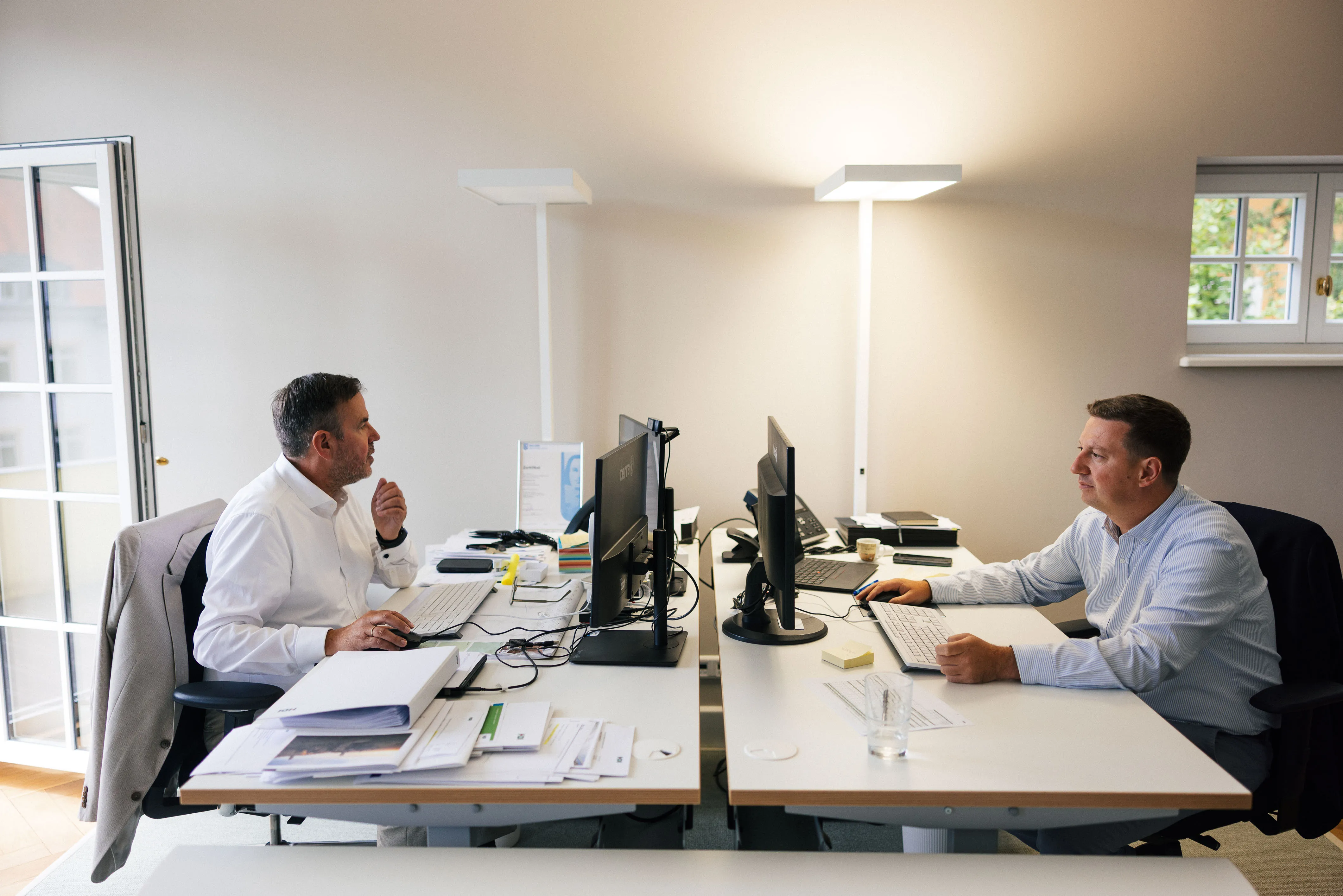 Arbeitsplätze im Büro der HDI Generalvertretung in Coburg